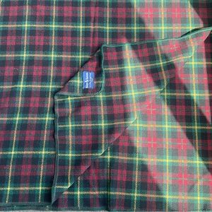 Ralph Lauren Plaid Blanket - Red, Green, Yellow